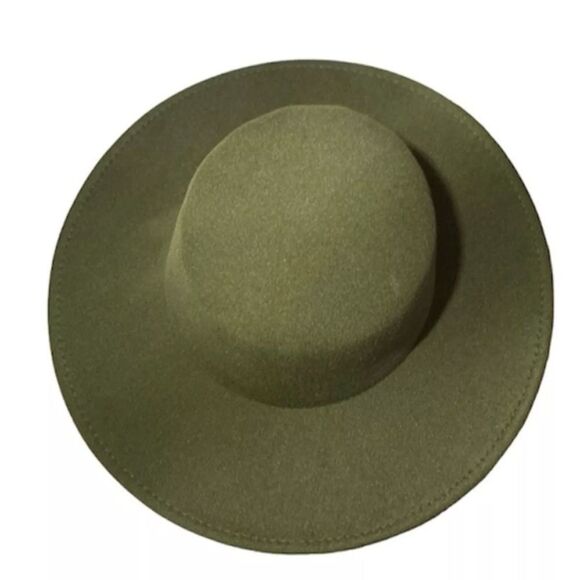 Western Felt Cowboy Hat Size 7 Green or Black - Picture 11 of 14